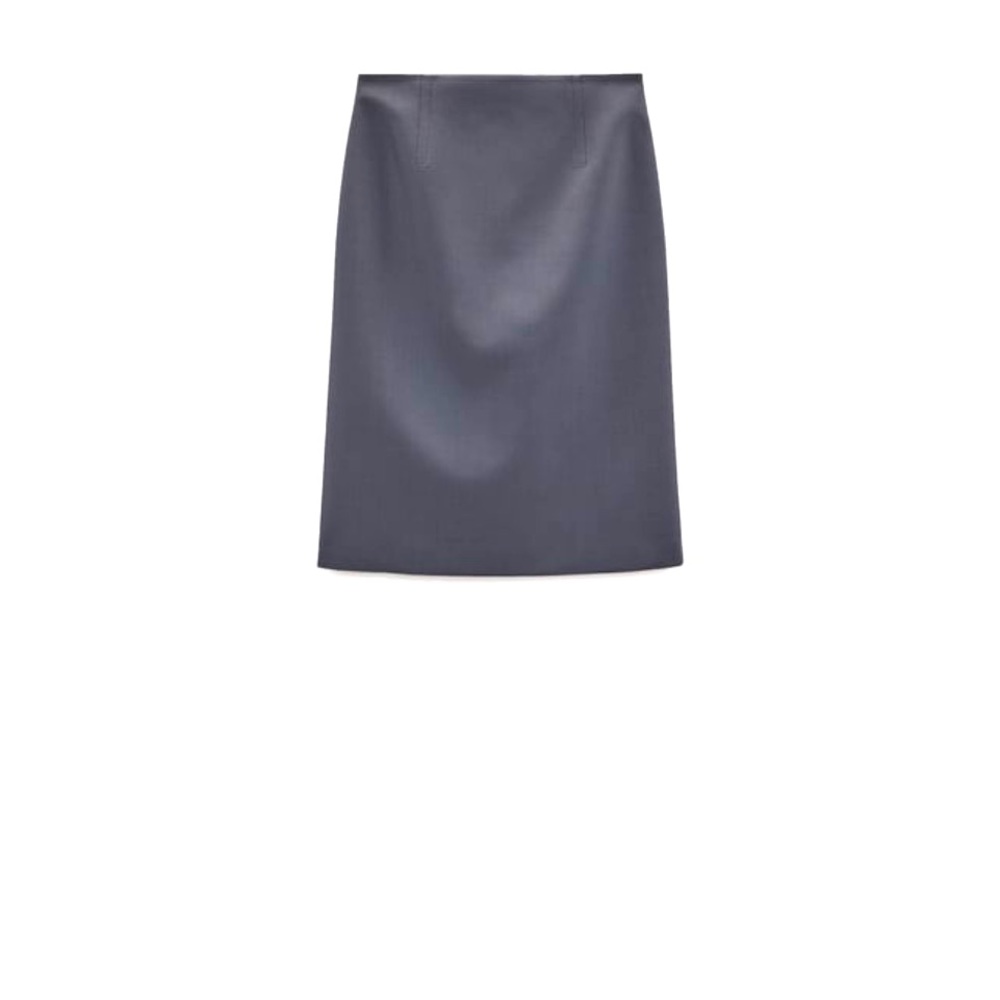 Zara Wool Blend Pencil Skirt M